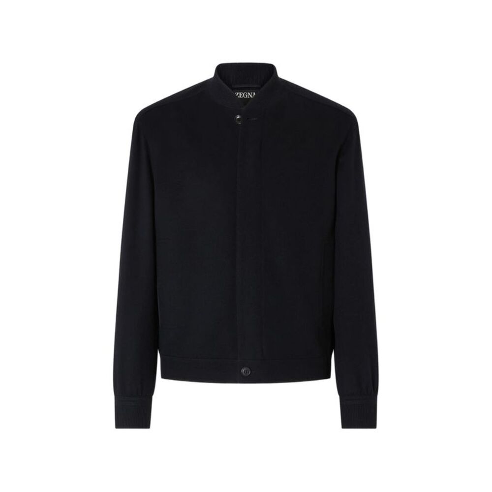 Zegna Blue Jackets - Bomber Jackets Men